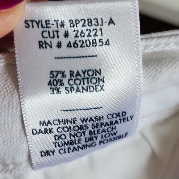 Just Black Denim Distressed White Stretch Skinny Jeans, 31 - Picture 8 of 8